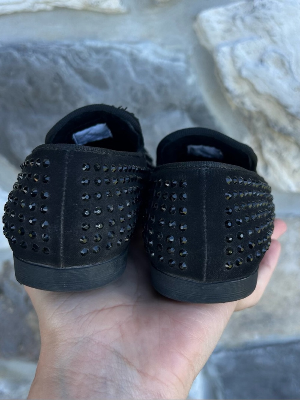 Steve Madden Little Boys Rhinestone Loafers Size 12 Black Dressy Formal Trendy - Picture 4 of 7